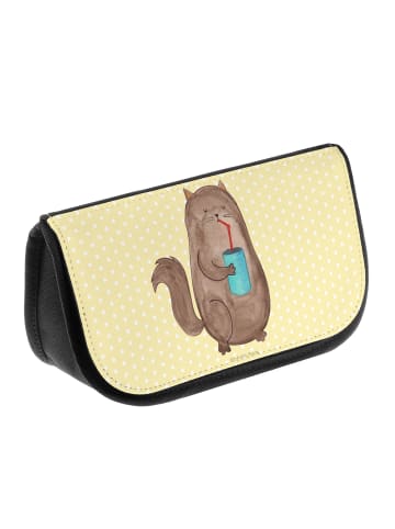 Mr. & Mrs. Panda Kulturtasche Katze Dose ohne Spruch in Gelb Pastell