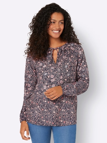 WITT WEIDEN Tunikabluse in marine-rosenholz-bedruckt