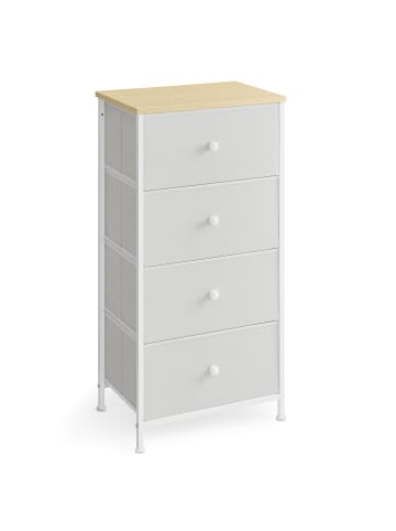 SONGMICS Kommode Bellah in Creme-Eichenfarben - (B)45.1 x (H)92.4 x (T)30.1 cm