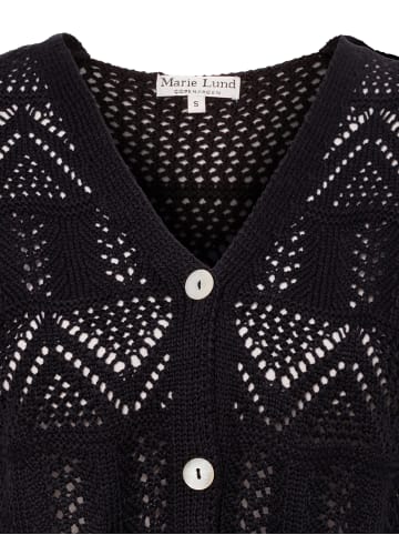 Marie Lund Strickjacke in marine - 0003