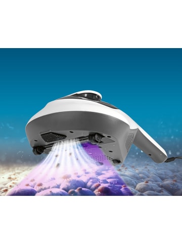 Clean Maxx Milben-Handstaubsauger mit UV-C-Licht 300W weiß/grau Weiß