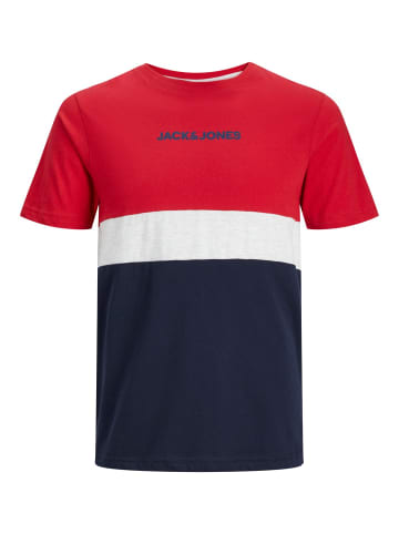 Jack & Jones T-Shirt JJEREID BLOCKING in Mehrfarbig