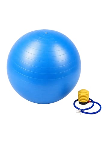relaxdays Gymnastikball in Blau - Ø 75 cm