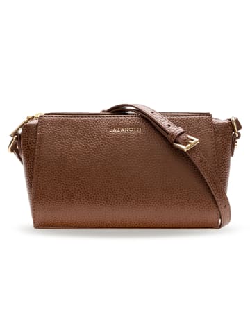 Lazarotti Bologna Leather Umhängetasche Leder 20 cm in brown