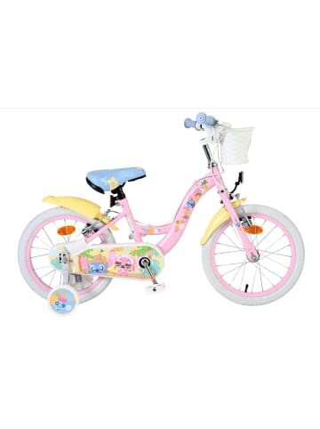 Volare Kinderfahrrad Disney Stitch, 16 Zoll, ohne Rücktrittbremse in rosa
