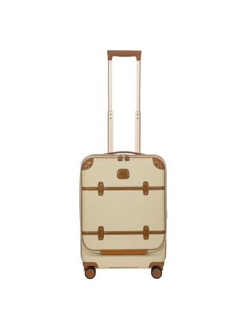 BRIC`s Bellagio 4 Rollen Kabinentrolley 55 cm mit Dehnfalte in creme