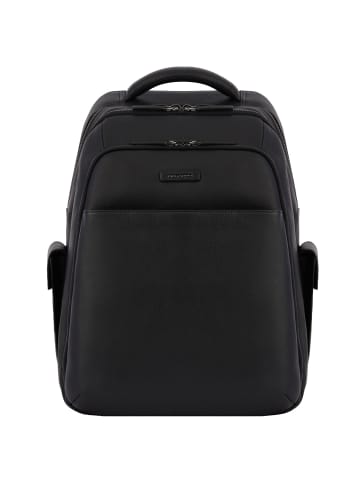 Piquadro Modus Rucksack Leder 42 cm Laptopfach in black