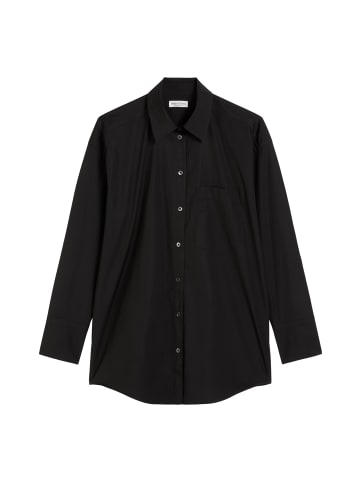 Marc O'Polo Boyfriend Hemdbluse O-Shape in Schwarz