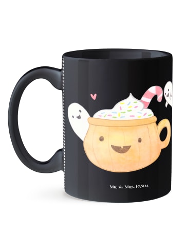 Mr. & Mrs. Panda Bedruckte Tasse Kaffee Gespenst ohne Spruch in Schwarz