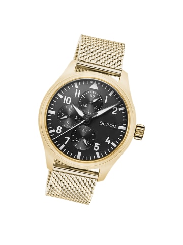 Oozoo Analog-Armbanduhr Oozoo Timepieces gold groß (ca. 42mm)