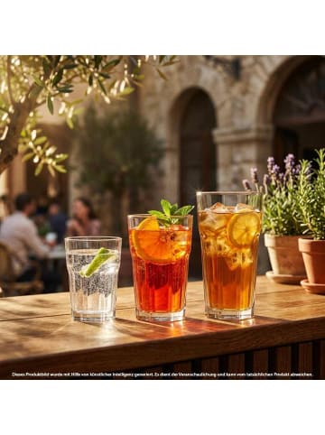 Pasabahce 24er Set Longdrinkgläser Casablanca 355 ml in transparent