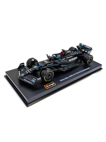 Bburago Modellauto F1 Mercedes AMG W14 '23 #63 Russel, Maßstab 1:43 in schwarz