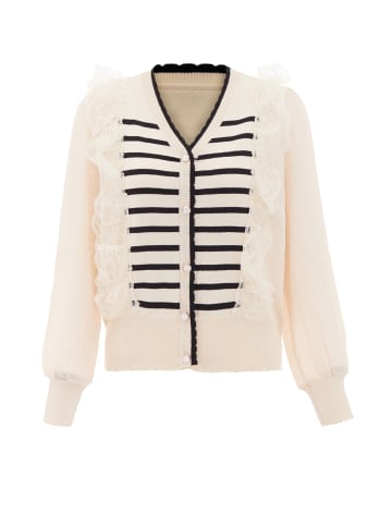 NAEMI Damen Pullover in Wollweiss