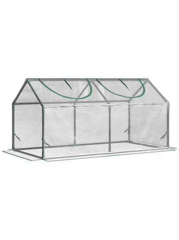 Outsunny Gewächshaus 120L x 60B x 60H cm Transparent