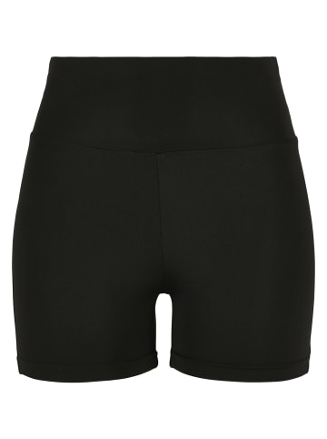 Urban Classics Urban Classics Damen Ladies Recycled High Waist Cycle Hot Pants in black