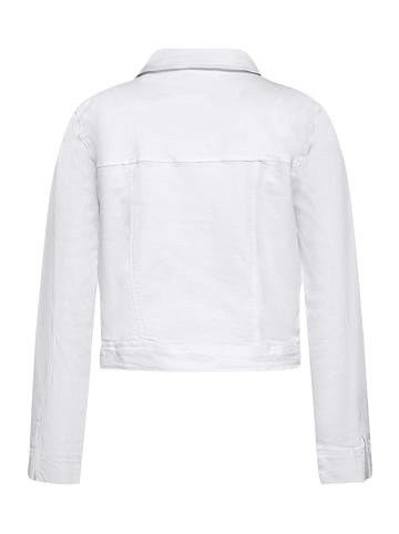 CARTOON Jeansjacke mit Lochmuster in Weiß