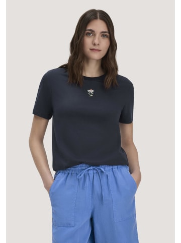 Hessnatur Hessnatur Print T-Shirt Relaxed aus reiner Bio-Baumwolle in marine