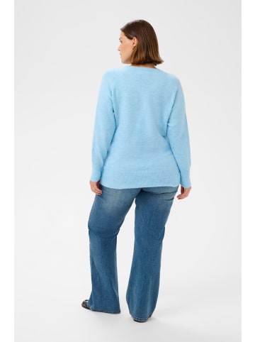 KAFFE curve Strickpullover KCniela Regular fit in Powder Blue Melange