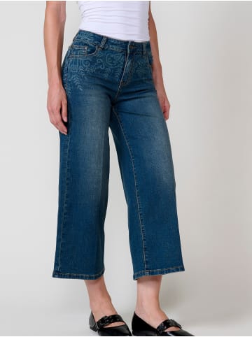 KOROSHI Damen-Culotte mit Print in blau