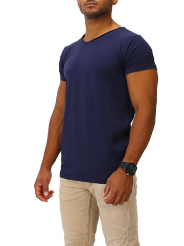 Joe Franks Joe Franks Joe Franks Herren Basic T-Shirts V-Neck HIGH in navy