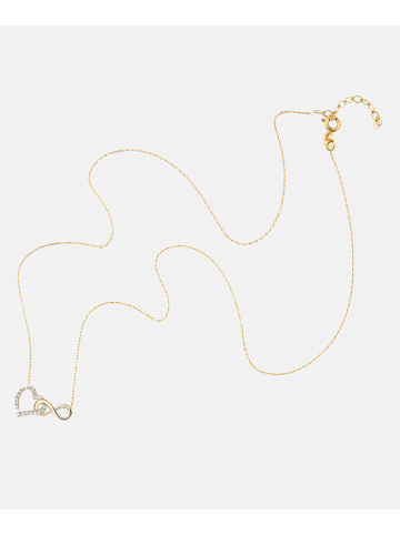Diamant L'éternel Halskette aus 375 Gelbgold