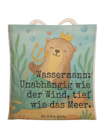 Mr. & Mrs. Panda Umhängetasche Wassermann Astrologie Design mit ... in Weiß
