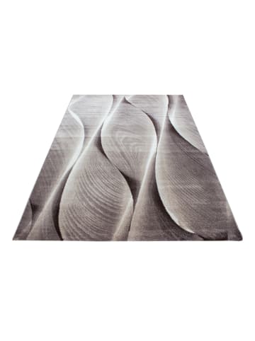 KADIMA DESIGN Teppich Kurzflor Ombre Polypropylen Wohnzimmer in Braun