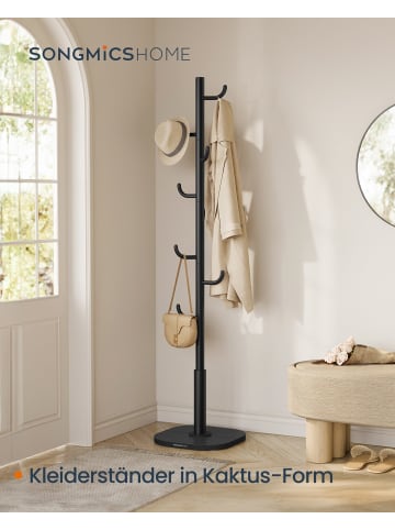 SONGMICS Garderobenständer Alan in Tintenschwarz - (B)40 x (H)175.8 x (T)40 cm