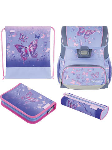 Herlitz Schulranzen Loop Plus Polyesther 310x390x220mm Butterfly Paradise