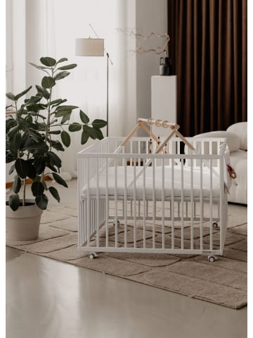 Sämann Sämann Laufgitter mit Lattenrost & Matratze Basic - weiß - Premium Kollektion