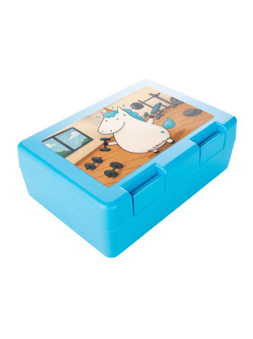 Mr. & Mrs. Panda Meal Prep Box Einhorn Fitness Design ohne Spruch in Weiß
