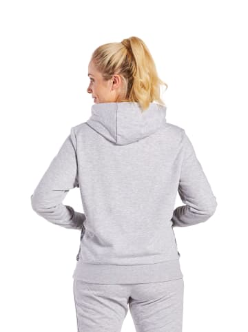 erima Damen Essential Team Kapuzensweat in hellgrau melange/slate grey