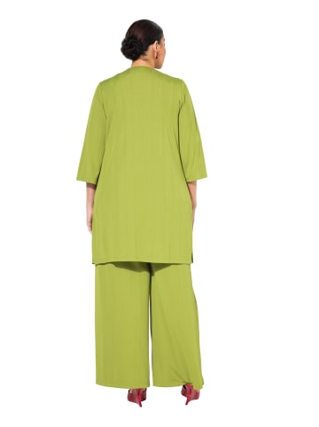 Ulla Popken Shirtjacke in grasgrün