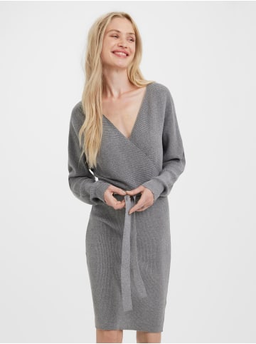 Vero Moda Strickkleid in Medium Grey Melange