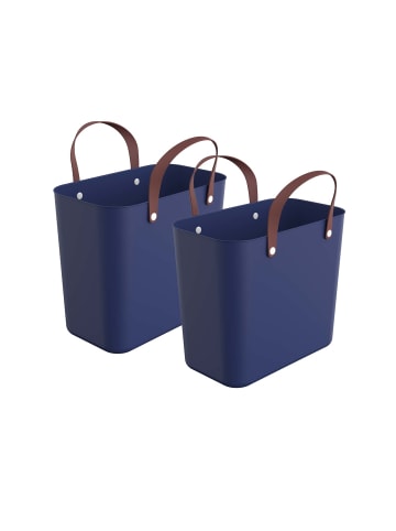 Rotho Albula 2er-Set Einkaufskörbe Taschen 25l in Horizontblau