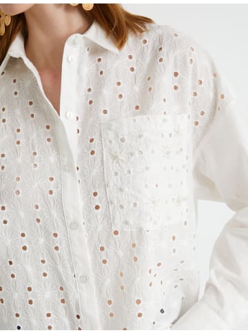 KOTON Shirt in Grauweiß