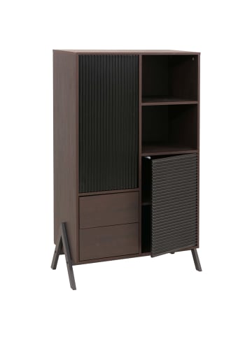 MCW Hochschrank O40 138x79x40cm, Walnuss-Optik