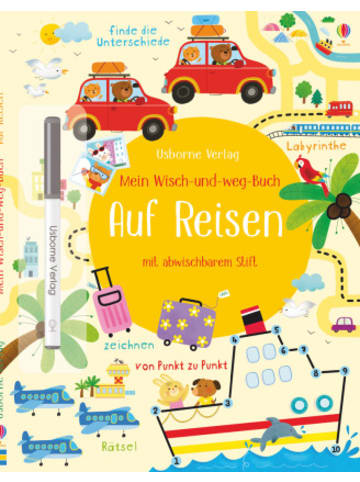 Usborn Papeterie/PBS - Mein Wisch-und-weg-Buch: Auf Reisen
