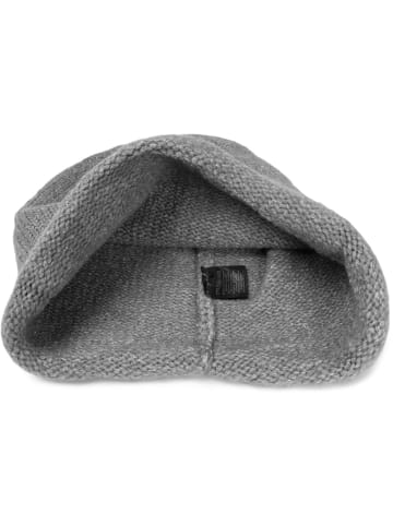 styleBREAKER Oversize Strickbeanie mit Rollrand in Grau