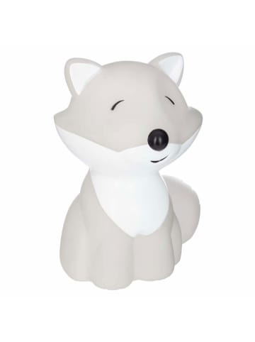 Atmosphera Créateur d'intérieur Batterie-Nachtlampe in Fuchsform für Kinder in Weiß, 17,5 x 9,5 cm