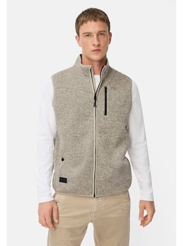 Camel Active Fleeceweste mit Stehkragen in Hafer