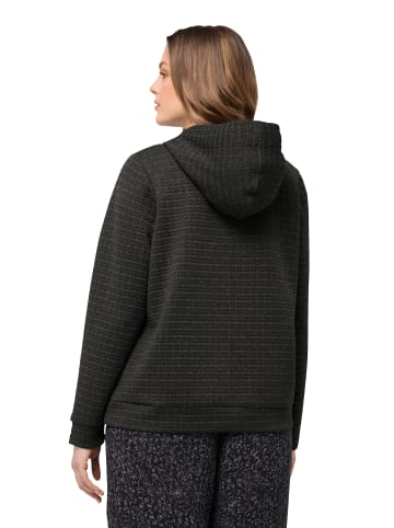 Ulla Popken Sweatjacke in graphitgrau
