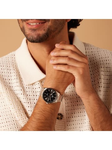 Casio Stahl Quarzuhr Casio Edifice Silber