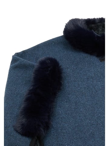 Usha Women Poncho in Marine