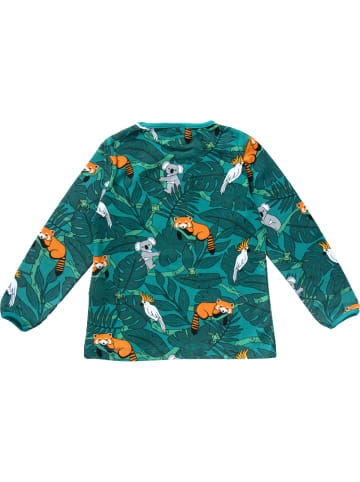 Villervalla Langarmshirt Wildtiere in gruen