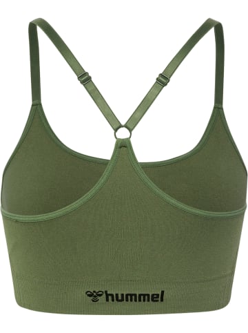 Hummel Hummel T-Shirt Hmlmt Yoga Damen Atmungsaktiv Dehnbarem Feuchtigkeitsabsorbierenden Nahtlosen in DEEP LICHEN GREEN