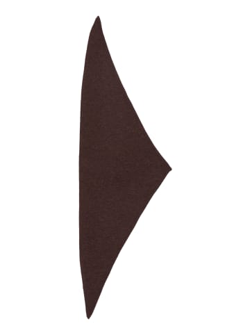 Marc O'Polo DENIM Strick-Dreiecksschal in Dark Brown Melange