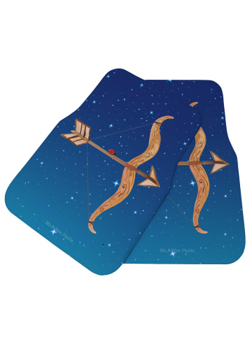 Mr. & Mrs. Panda Fußmatte Fürs Auto Sternzeichen Schütze ohne Sp... in Sternenhimmel Blau