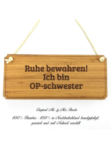 Mr. & Mrs. Panda Türschild OP-schwester mit Spruch in Keine Angabe