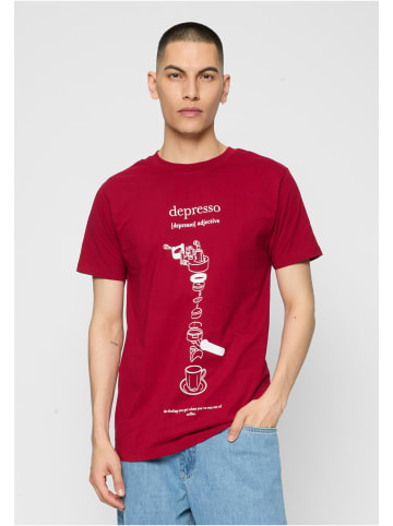 Mister Tee Mister Tee Herren Depresso Tee in ruby